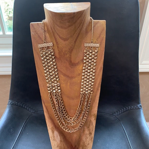 Panacea Gold Bib Necklace. NWT - Picture 7 of 10